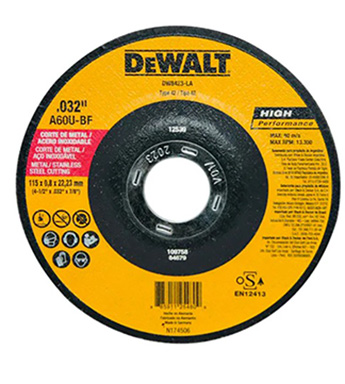 0.32" DW Disco Corte Metal