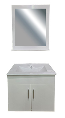 24" Set Vanity Sofia PVC Bl