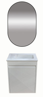 18" Set Vanity PVC Bl A3960