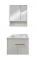 24" Set Vanity Botiquin PVC Bl