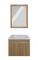 24" Set Vanity Espejo PVC Bl