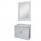 24" Set Vanity Espejo PVC Bl