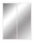 60x96" Puerta Closet Espejo Bl