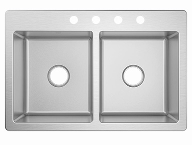 33x22x7" Moen Freg DBL S2000 SS