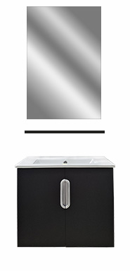 24" Set Vanity PVC Espresso