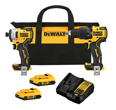 20V 1/2" 1/4" DW 2 Taladro 2 Bat