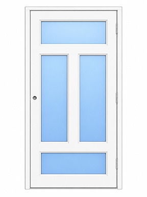 36x80" Puerta Alum AG033 Bl Der