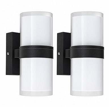 15W Lamp Ext Pared Ne 2pk