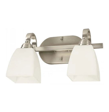 60W Lamp Pared Satin Niquel 2L